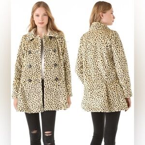 Y2K Free People Animal Print Swing Jacket- size 2